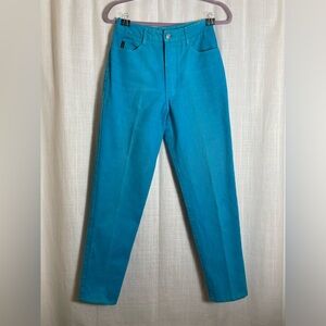 Vtg Ivy Brown Turquoise High Rise Denim Size 8